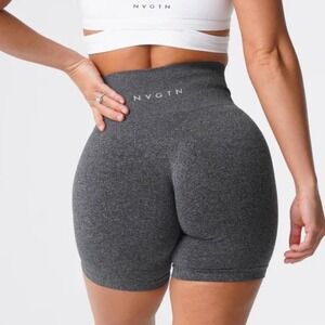 NVGTN Seamless Shorts Blue Marl XS New With Tags